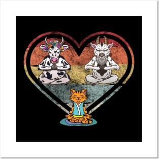 Namaste Animal Yoga Posters and Art